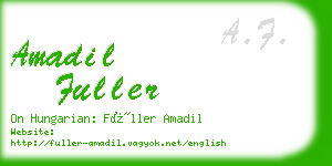 amadil fuller business card